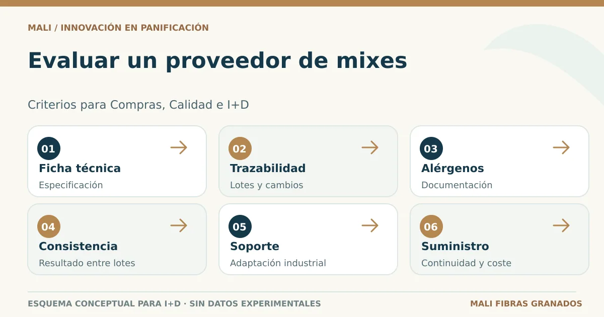 Criterios para elegir un proveedor de mixes